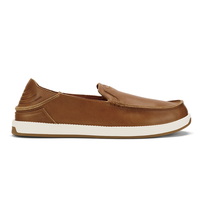 OluKai | Kākaha Nia Men‘s Leather Slip-On Shoes - Fox
