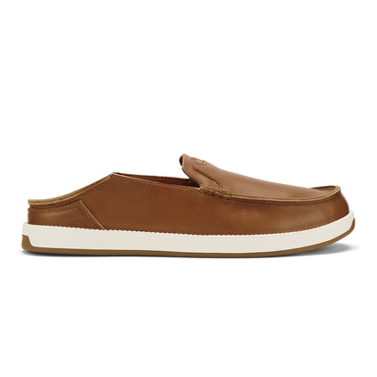 OluKai | Kākaha Nia Men‘s Leather Slip-On Shoes - Fox