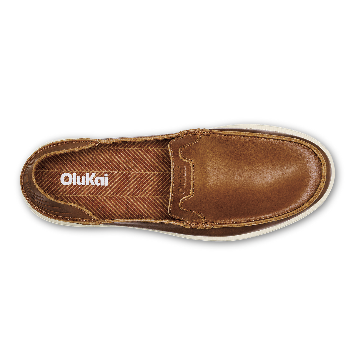 OluKai | Kākaha Nia Men‘s Leather Slip-On Shoes - Fox