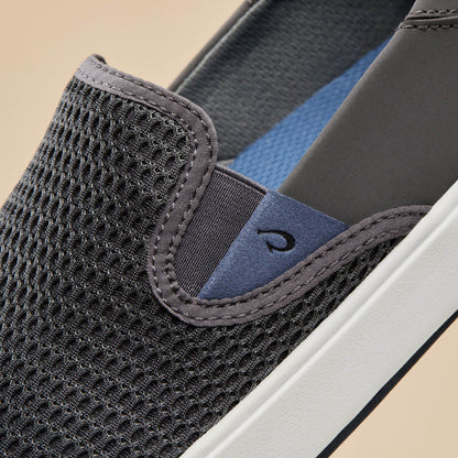 OluKai | Lae‘ahi Men's Slip-On Sneakers - Pavement