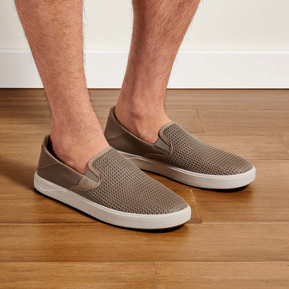 OluKai | Lae‘ahi Men's Slip-On Sneakers - Clay