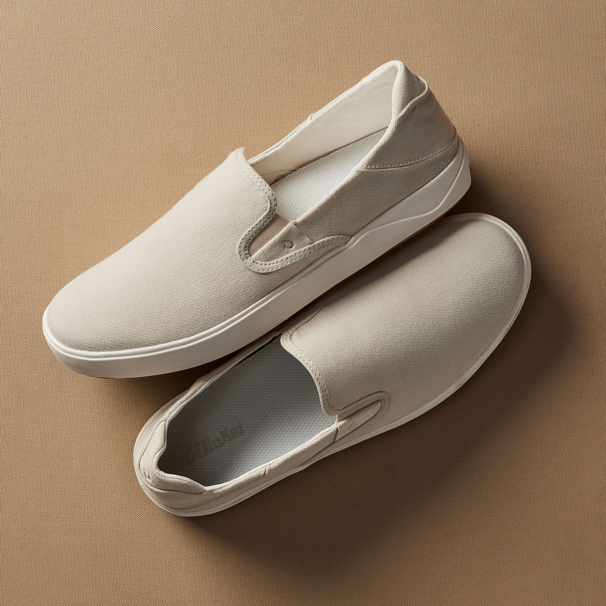 OluKai | Lae‘ahi Men's Slip-On Sneakers - Tapa / Canvas