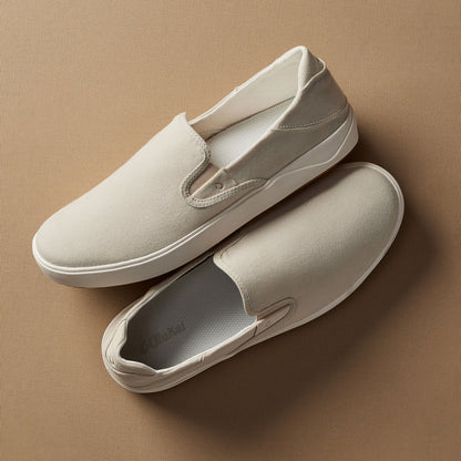 OluKai | Lae‘ahi Men's Slip-On Sneakers - Tapa / Canvas