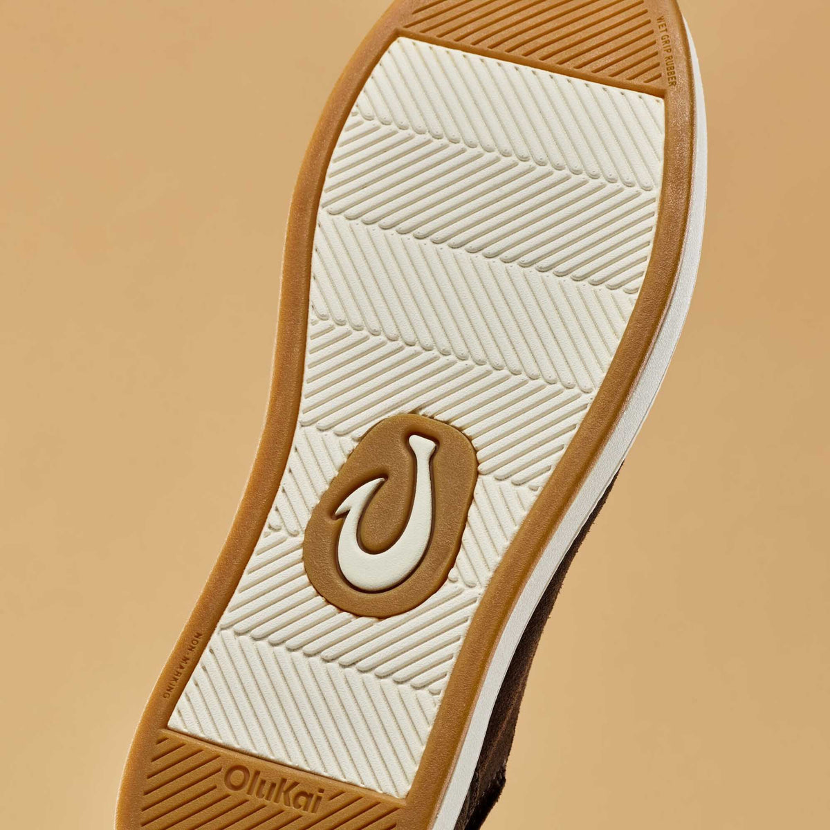 OluKai | Kākaha Nia Men‘s Suede Slip-On Shoes - Dark Wood