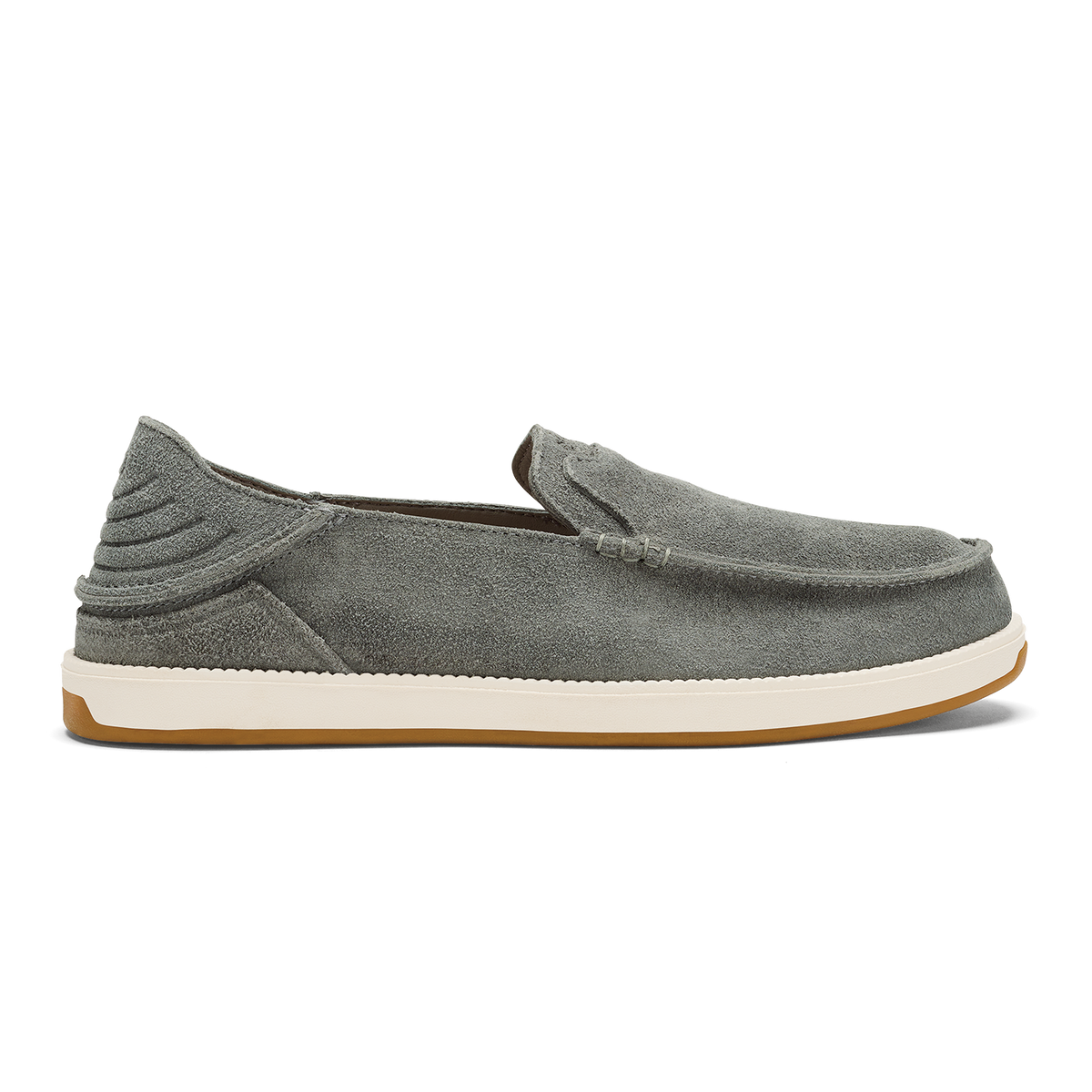 OluKai | Kākaha Nia Men‘s Suede Slip-On Shoes - Ash