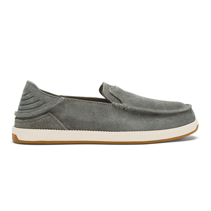OluKai | Kākaha Nia Men‘s Suede Slip-On Shoes - Ash