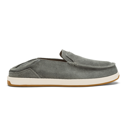 OluKai | Kākaha Nia Men‘s Suede Slip-On Shoes - Ash