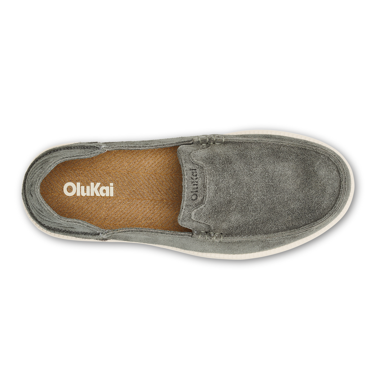 OluKai | Kākaha Nia Men‘s Suede Slip-On Shoes - Ash