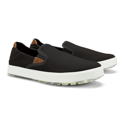 OluKai | Wai‘alae Slip On Men’s Golf Shoes - Lava Rock
