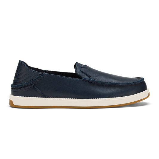 OluKai | Kākaha Nia Men‘s Suede Slip-On Shoes - Mood Indigo