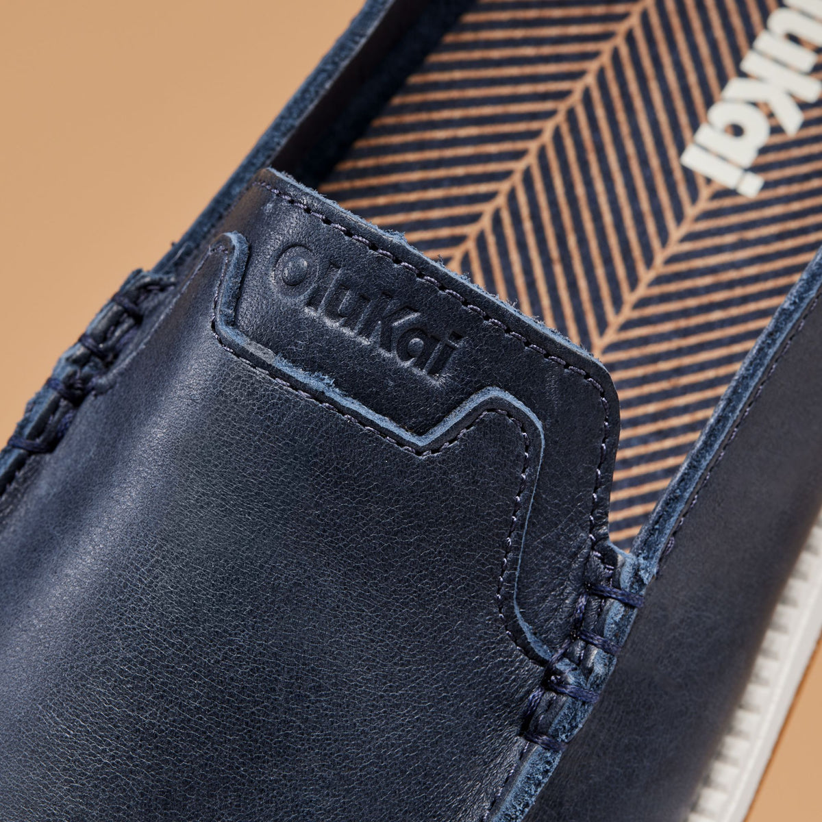 OluKai | Kākaha Nia Men‘s Suede Slip-On Shoes - Mood Indigo