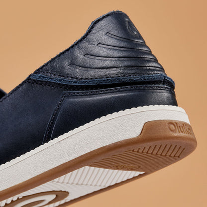 OluKai | Kākaha Nia Men‘s Suede Slip-On Shoes - Mood Indigo