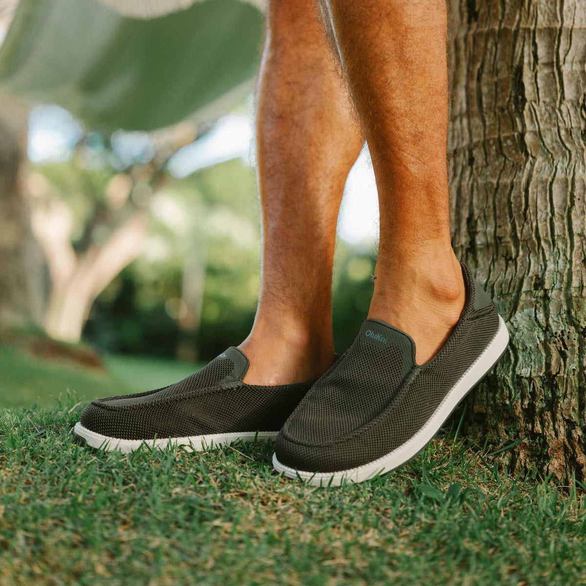 OluKai | Kākaha Mesh Men‘s Slip-On Shoes - Nori