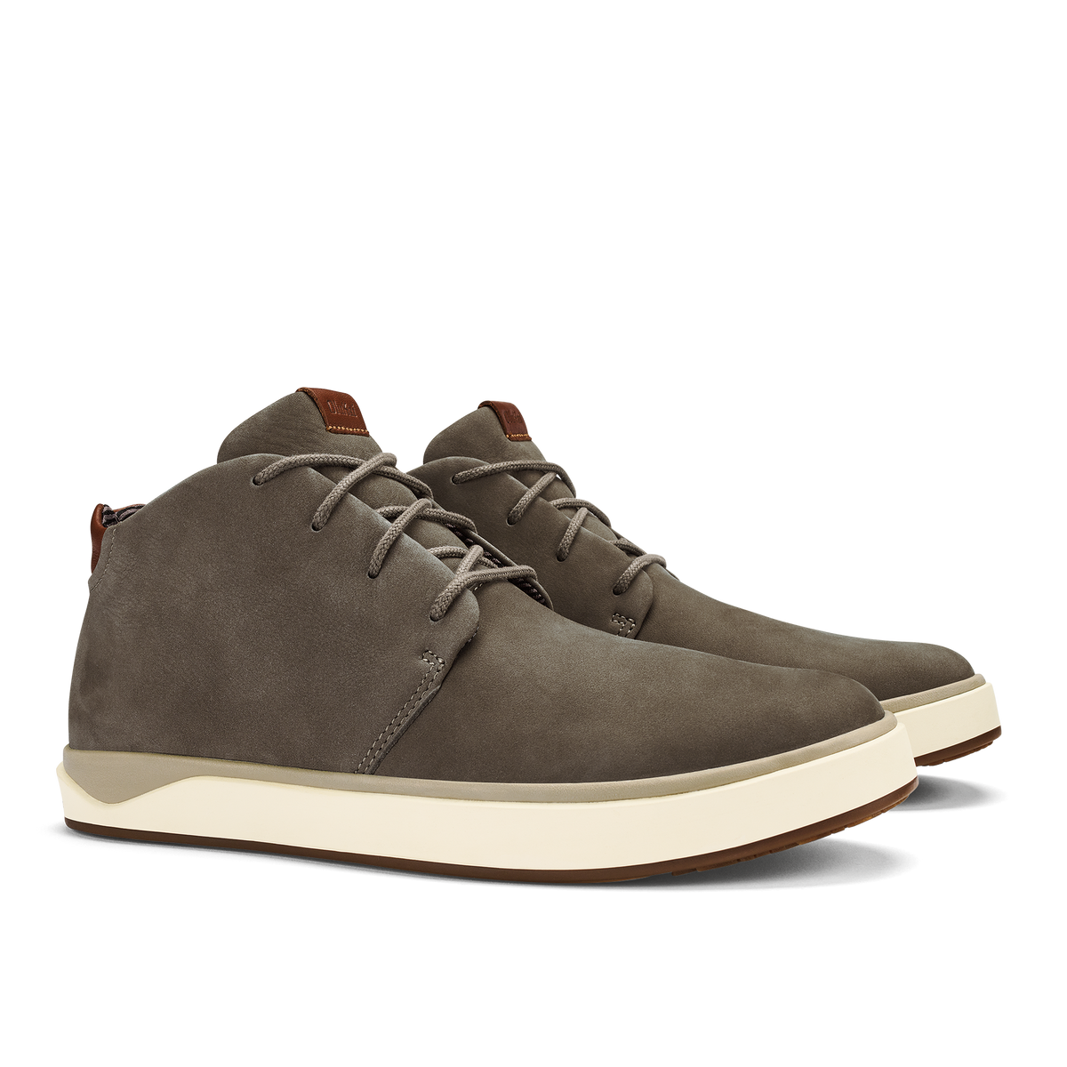 OluKai | Papakū 'Ili Men’s Waterproof Leather Boots- Mustang