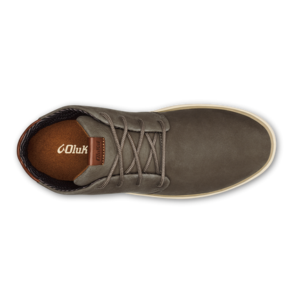 OluKai | Papakū 'Ili Men’s Waterproof Leather Boots- Mustang