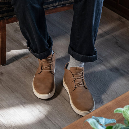 OluKai | Papakū 'Ili Men’s Waterproof Leather Boots- Tan