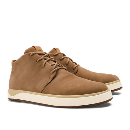OluKai | Papakū 'Ili Men’s Waterproof Leather Boots- Tan