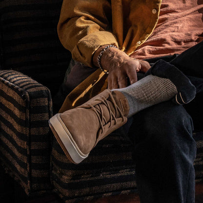 OluKai | Papakū 'Ili Men’s Waterproof Leather Boots- Tan