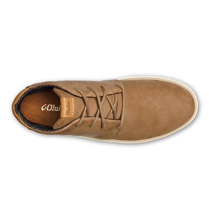 OluKai | Papakū 'Ili Men’s Waterproof Leather Boots- Tan