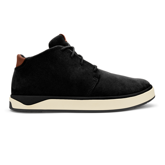 OluKai | Papakū 'Ili Men’s Waterproof Leather Boots- Black