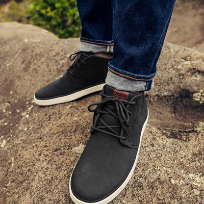 OluKai | Papakū 'Ili Men’s Waterproof Leather Boots- Black