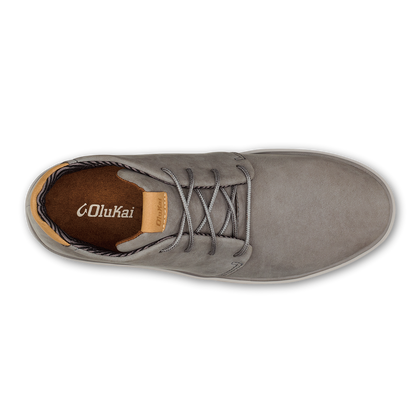 OluKai | Papakū 'Ili Men’s Waterproof Leather Boots- Graphite