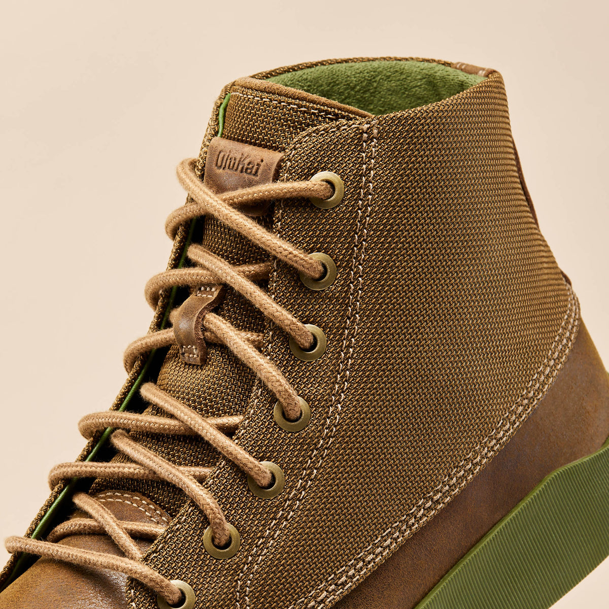 OluKai | Mōlina Men’s Waterproof Leather Boots - Mustang Hanu
