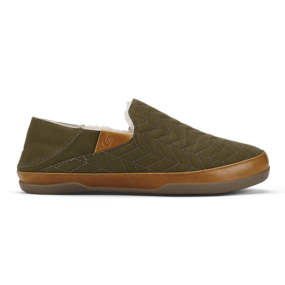 OluKai | Hanohano Men’s Waxed Canvas Slippers - Husk