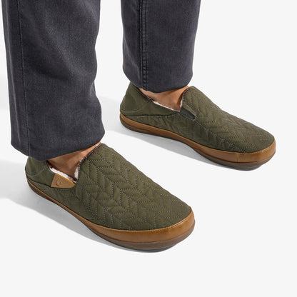 OluKai | Hanohano Men’s Waxed Canvas Slippers - Husk