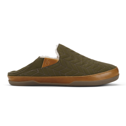OluKai | Hanohano Men’s Waxed Canvas Slippers - Husk
