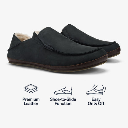 OluKai | Moloā Slipper - Black / Dk Java