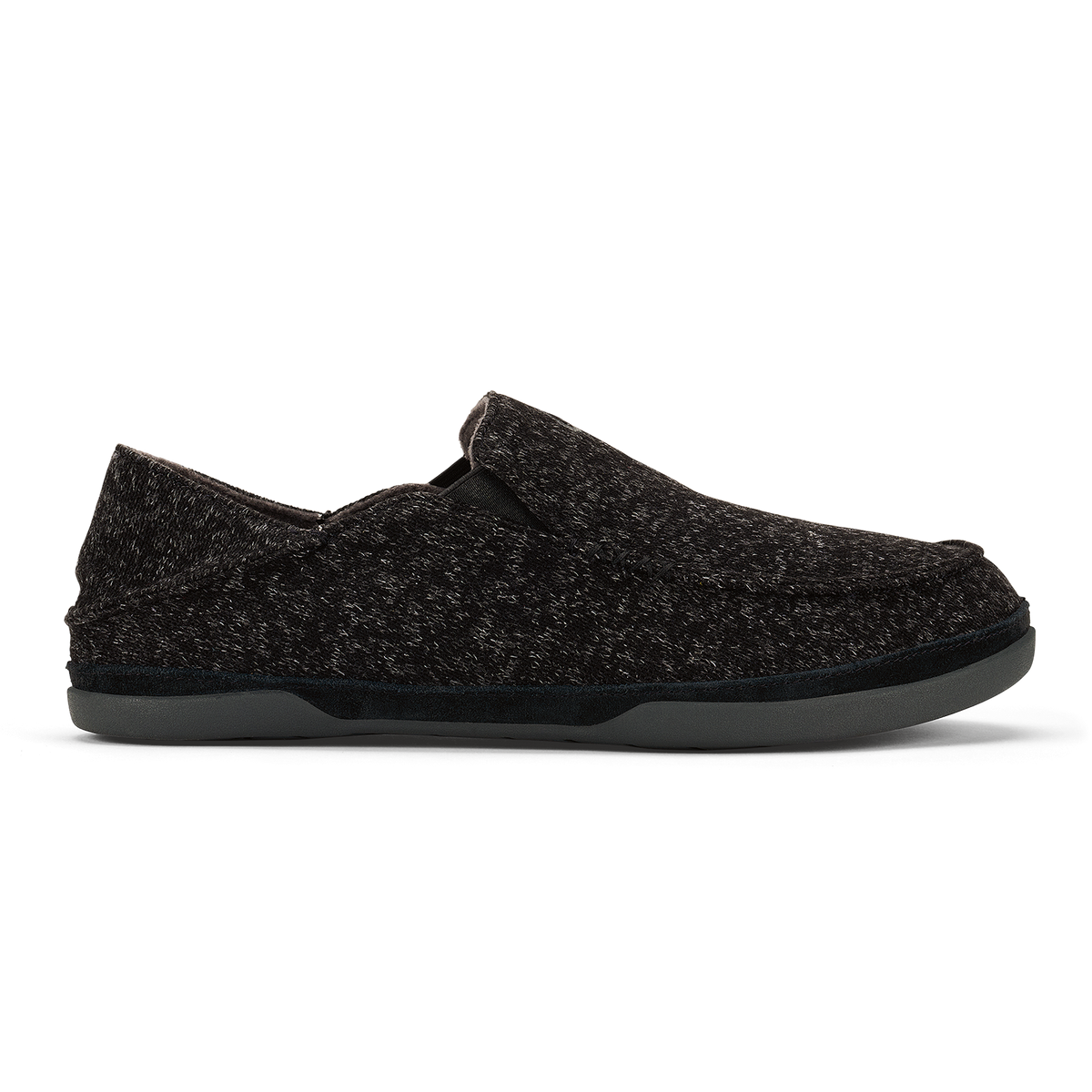 OluKai | Moloā Hulu Men’s Wool Slippers - Black