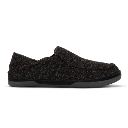 OluKai | Moloā Hulu Men’s Wool Slippers - Black