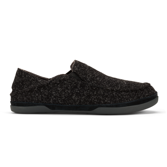 OluKai | Moloā Hulu Men’s Wool Slippers - Black
