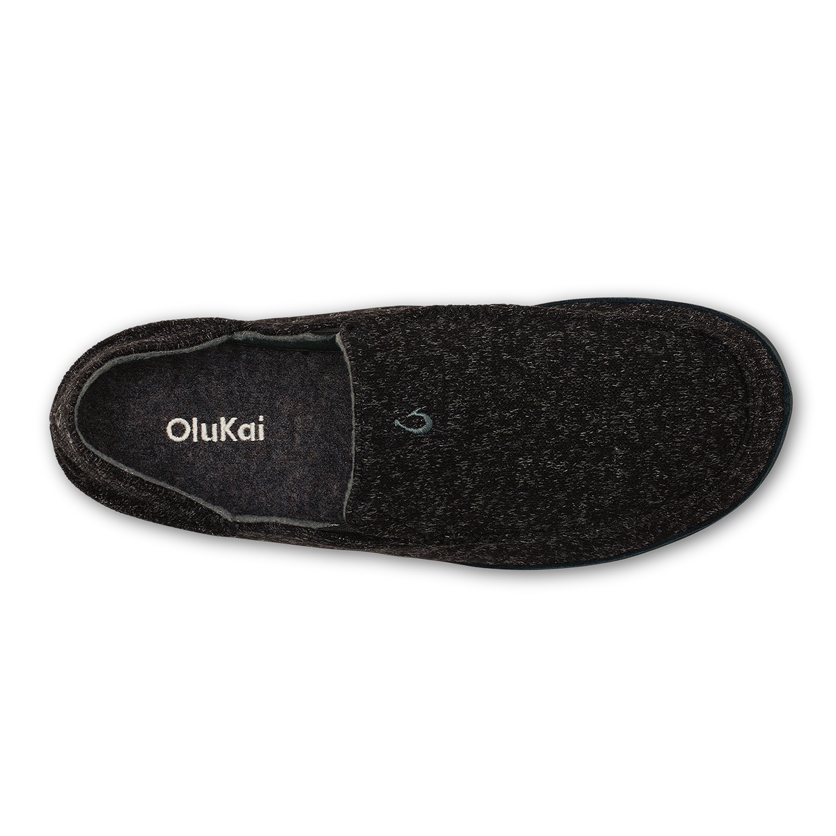 OluKai | Moloā Hulu Men’s Wool Slippers - Black