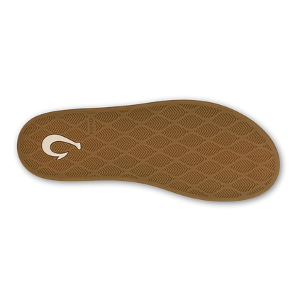 OluKai | Hāmani Hulu Men’s Wool Mule Slippers - Oatmeal