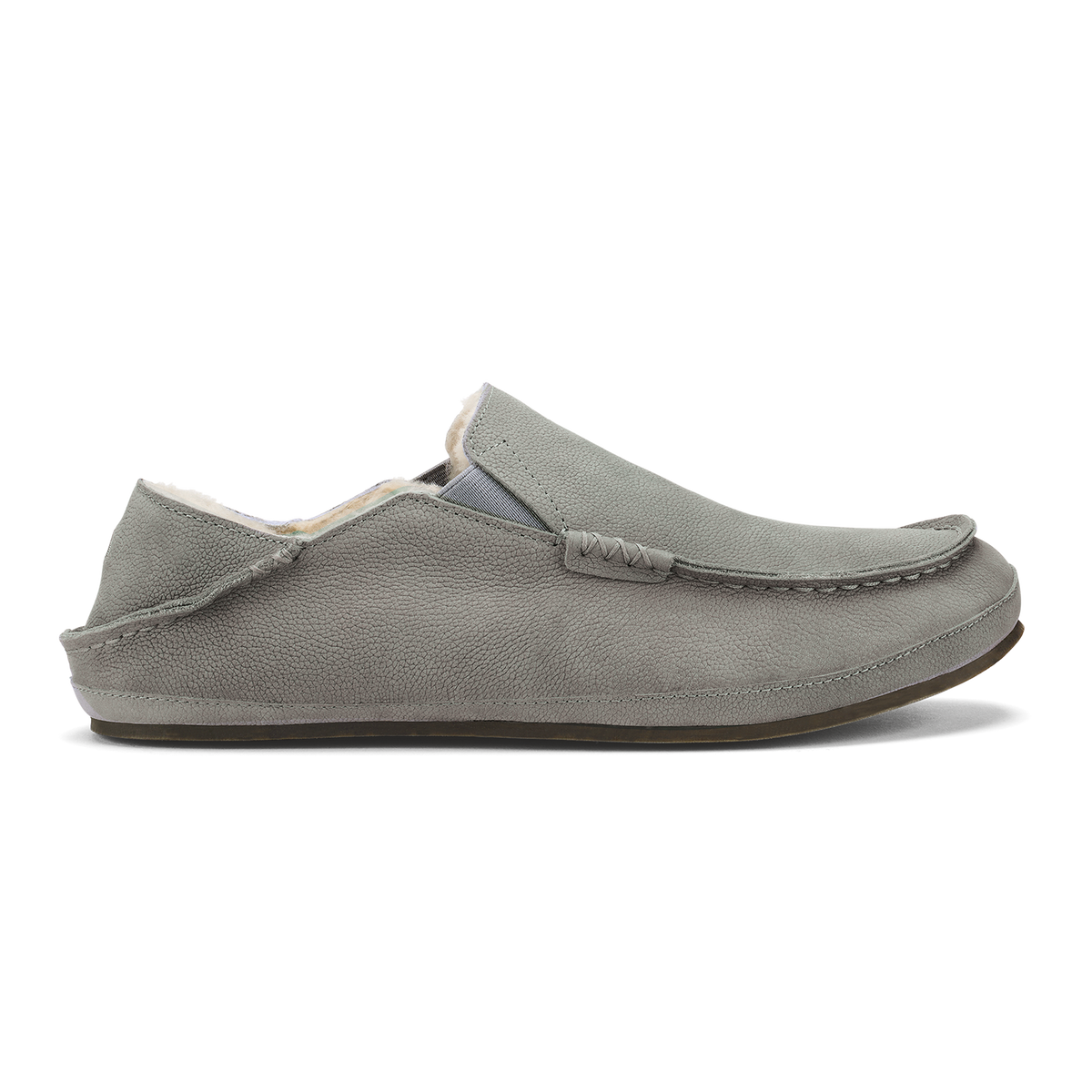 OluKai | Moloā Men's Leather Slippers - Kona Coffee