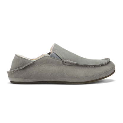 OluKai | Moloā Men's Leather Slippers - Kona Coffee