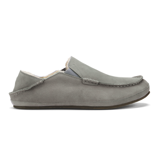 OluKai | Moloā Men's Leather Slippers - Kona Coffee