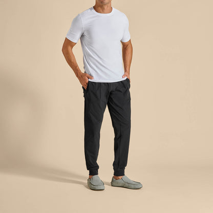 OluKai | Moloā Men's Leather Slippers - Kona Coffee