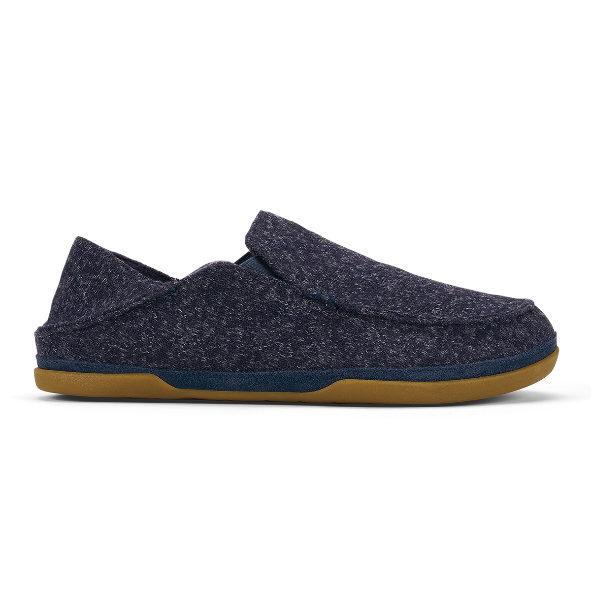 OluKai | Moloā Hulu Men’s Wool Slippers - Trench Blue