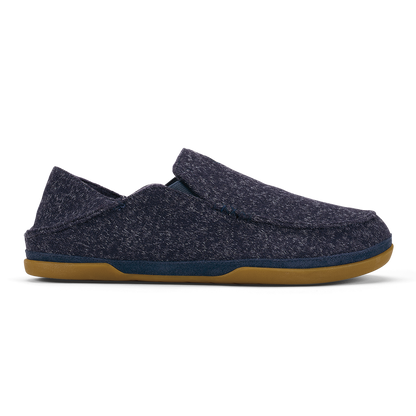 OluKai | Moloā Hulu Men’s Wool Slippers - Trench Blue