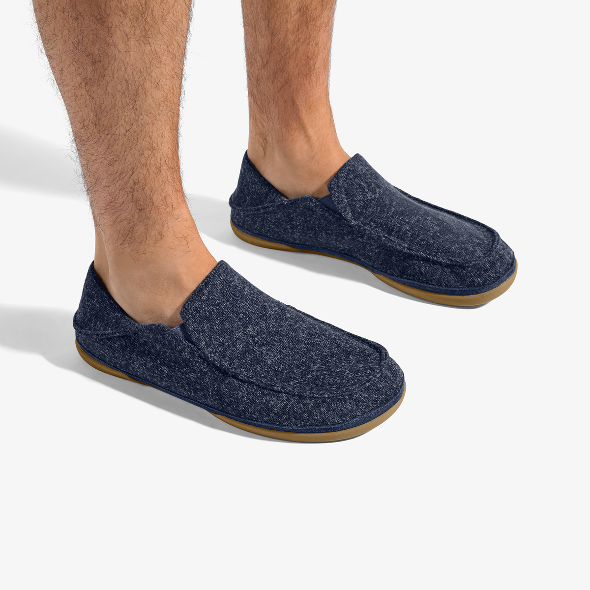 OluKai | Moloā Hulu Men’s Wool Slippers - Trench Blue