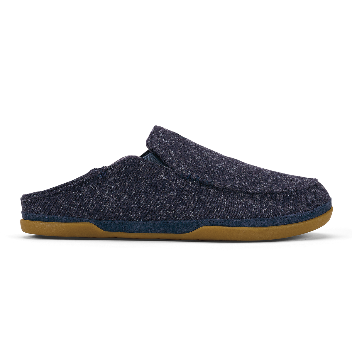 OluKai | Moloā Hulu Men’s Wool Slippers - Trench Blue