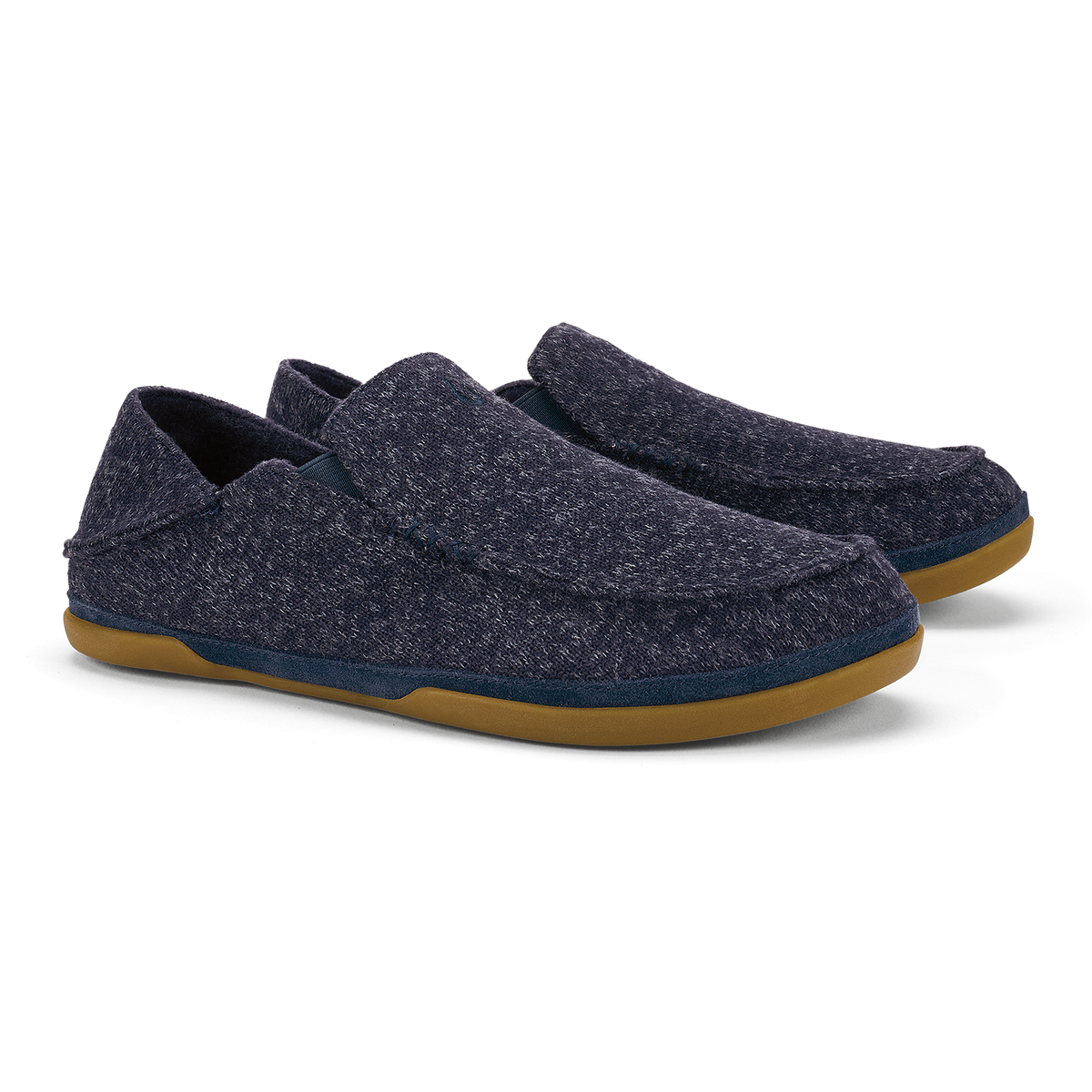 OluKai | Moloā Hulu Men’s Wool Slippers - Trench Blue