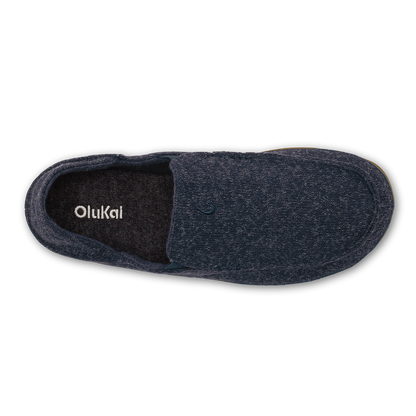 OluKai | Moloā Hulu Men’s Wool Slippers - Trench Blue