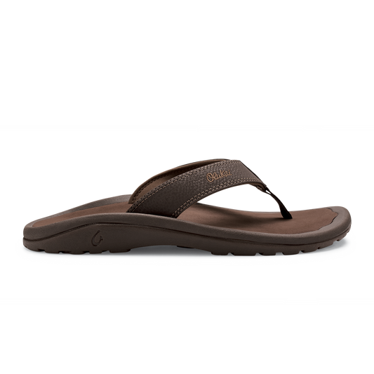 OluKai | ‘Ohana Men's Beach Sandals - Dark Java / Ray
