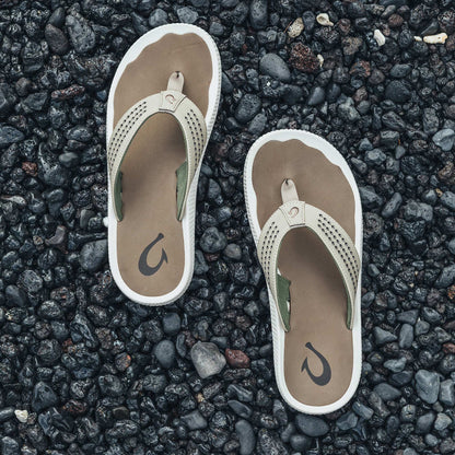 OluKai | Ulele Men's Water-Ready Beach Sandals - Clay / Mustang