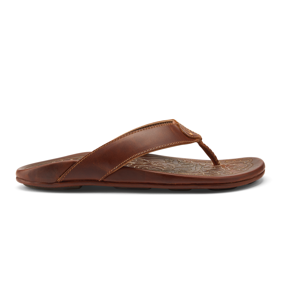 OluKai | Mekila Men's Full-Grain Leather Beach Sandals - Natural