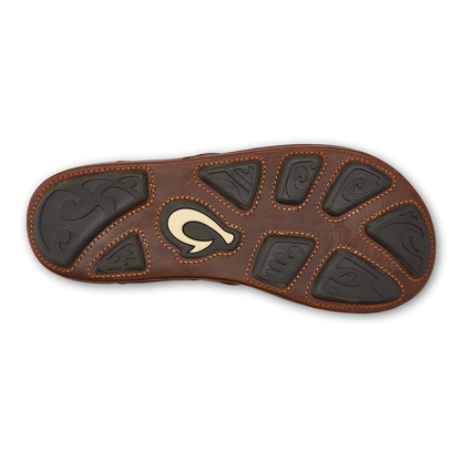 OluKai | Mekila Men's Full-Grain Leather Beach Sandals - Natural